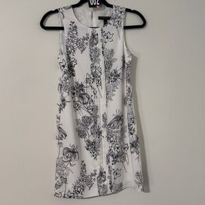 Banana Republic Black and White Patterned Blouse